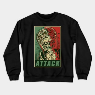 Attack! Green & Red Crewneck Sweatshirt